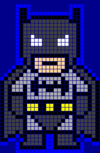 Batman em pixel art.